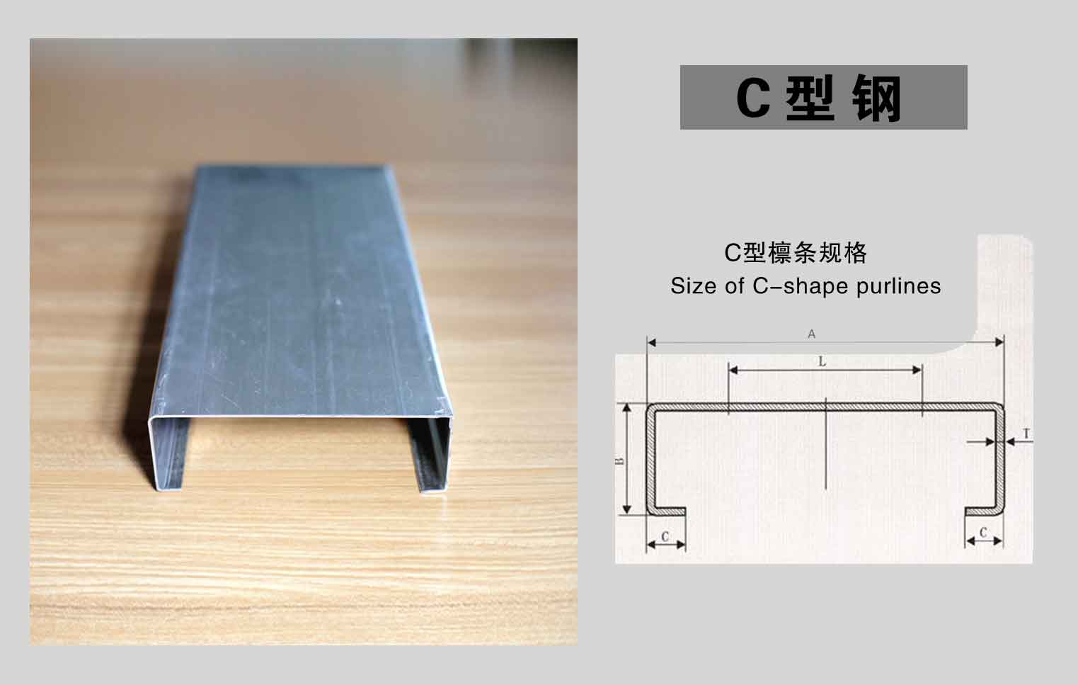 天津C型鋼,C型鋼規格尺寸表